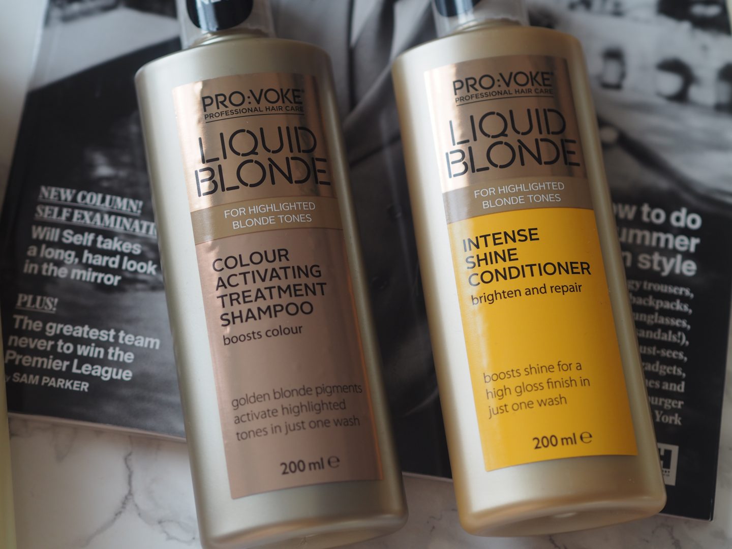 Pro:voke Liquid Blonde - Product: Colour Care Conditioner & Colour Activating Treatment Shampoo