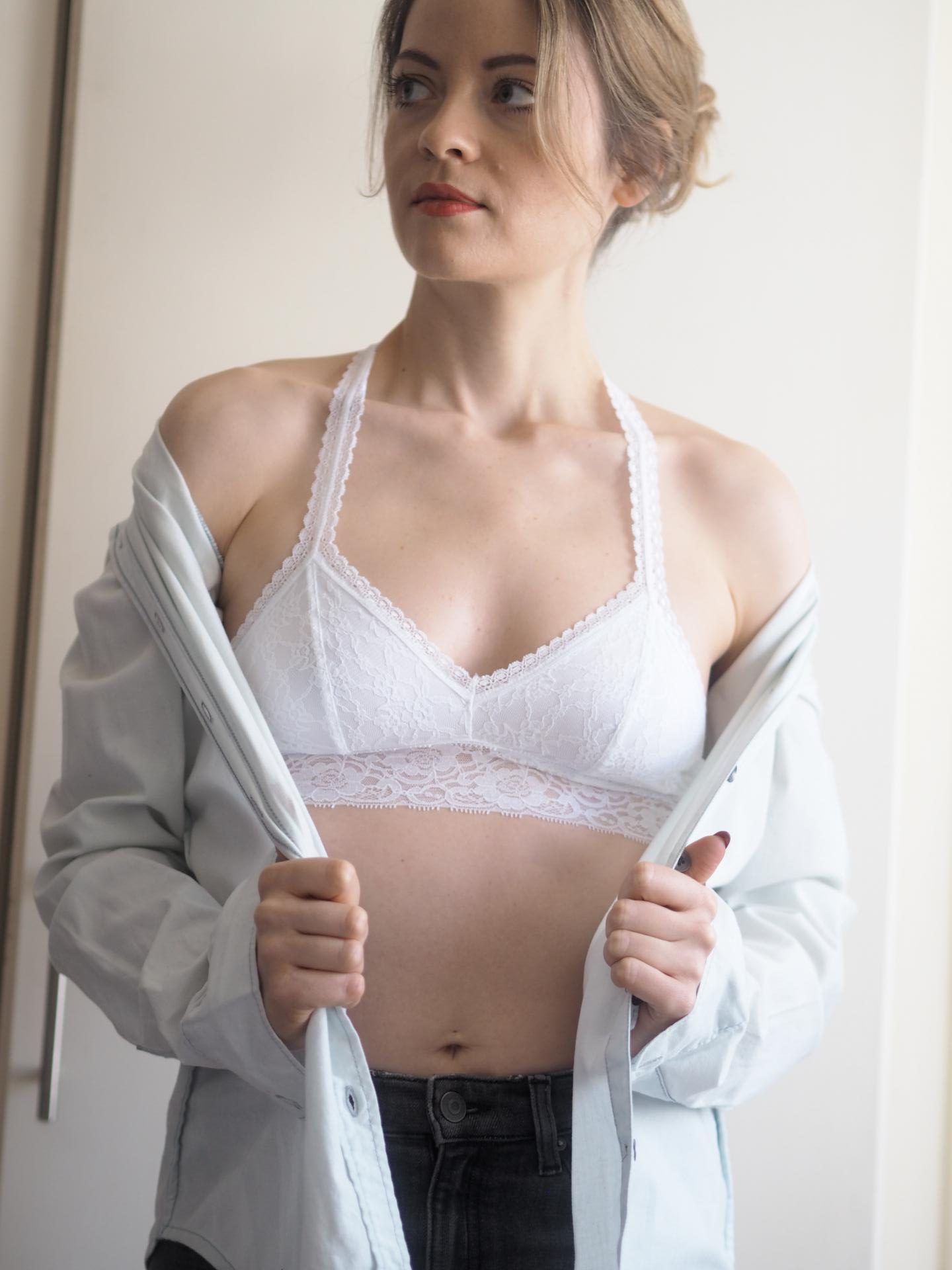 Passionata Crazy Lace Bralette in White 