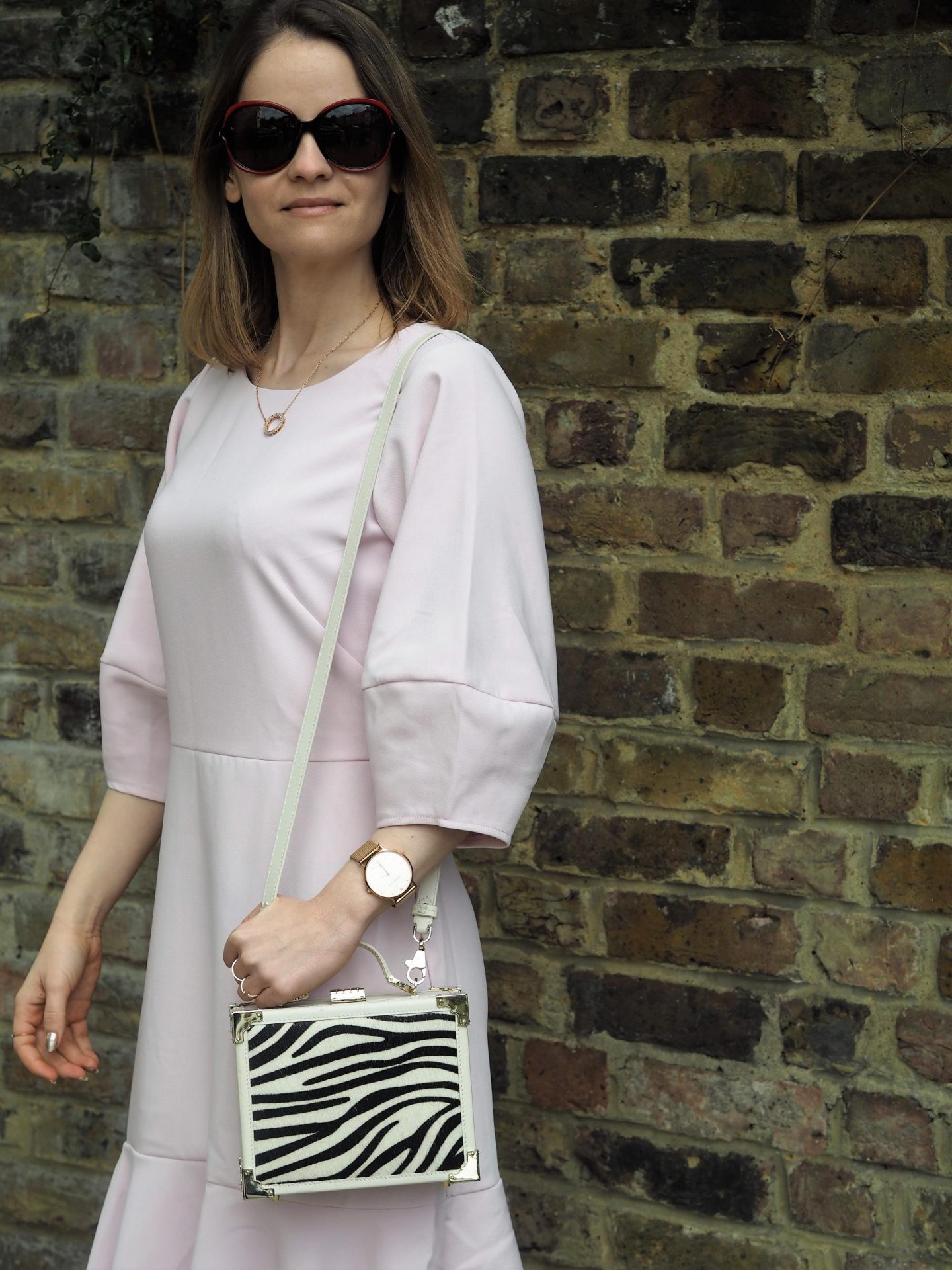 The Mini Trunk Clutch IVORY & ZEBRA HAIRCALF