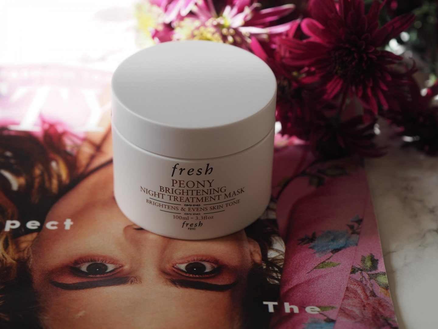 Flower Power - Product: Fresh Peony Brightening Night Treatment Mask
