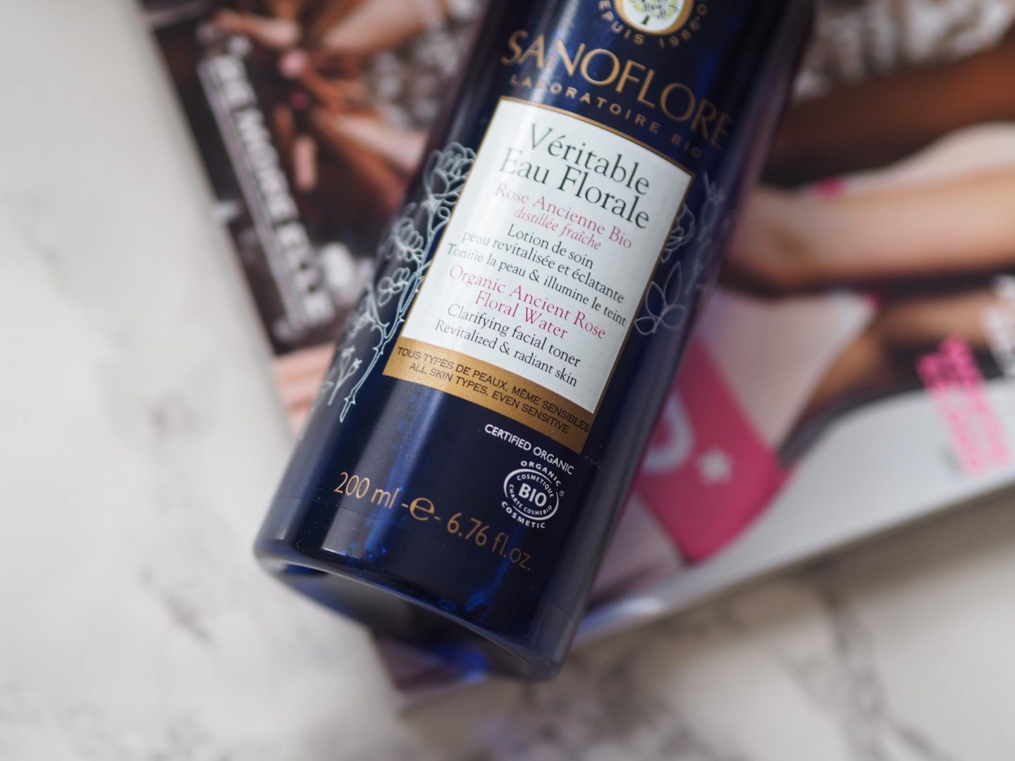 Flower Power - Product: Sanoflore Organic Ancient Rose Floral Water Clarifying Facial Toner