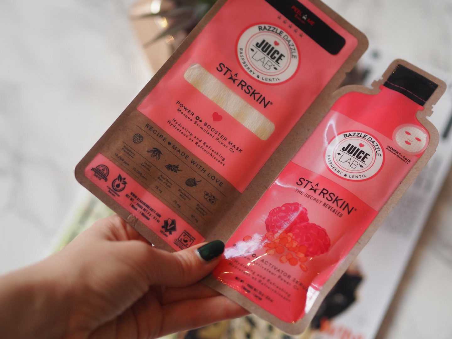 New Masks To Try At Home - Product: Starskin Twist & Spout Juice Lab – Wheat Sprout + Celery and Raspberry & Lentil