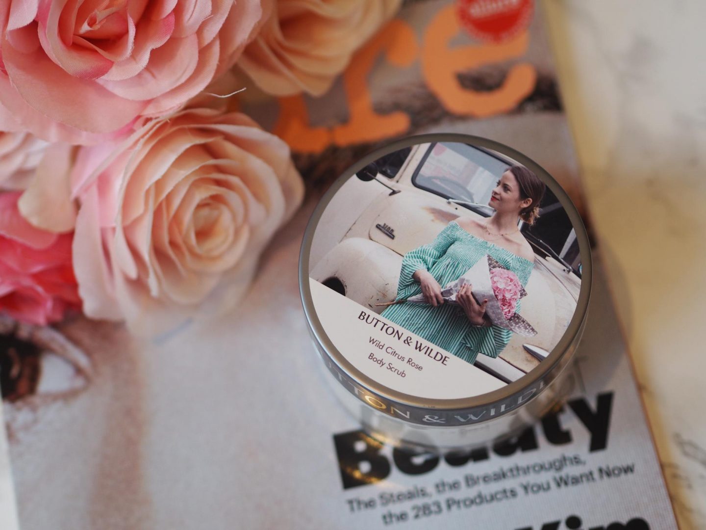 Button & Wilde Wild Citrus Rose Body Scrub