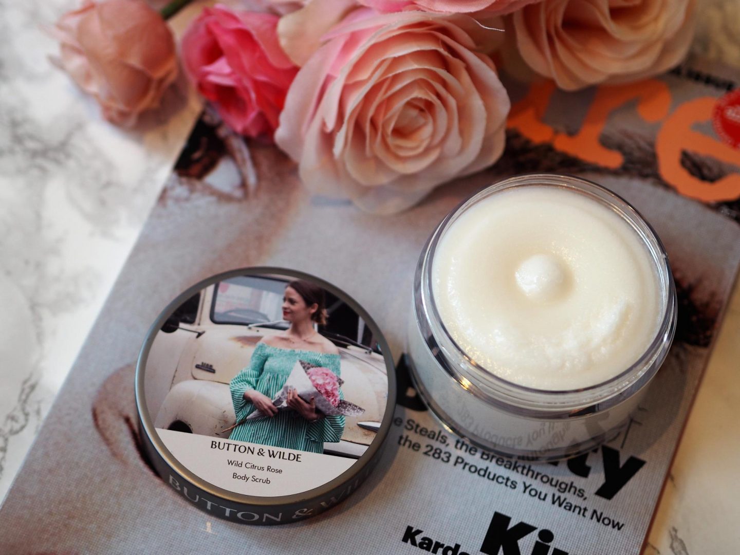 Button & Wilde Wild Citrus Rose Body Scrub