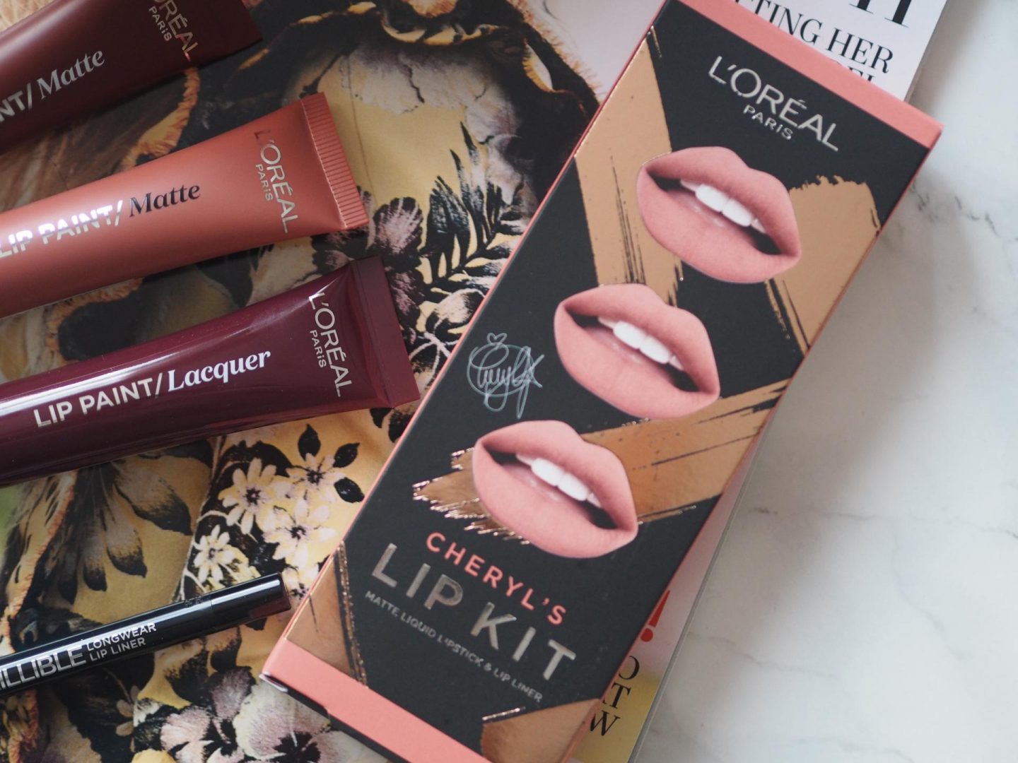 L’Oreal Paris Cheryl’s Lip Kit – Paint It In Burgundy, Paint It Peach and Dracula’s Blood Lipstick
