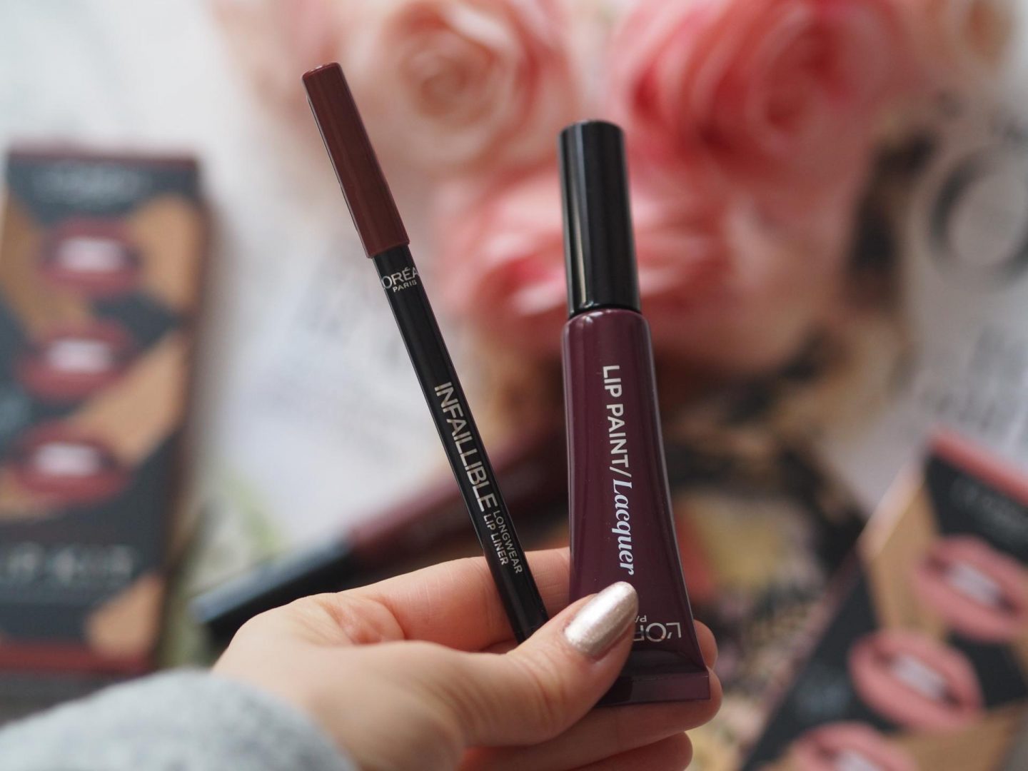 L’Oreal Paris Cheryl’s Lip Kit – Paint It In Burgundy, Paint It Peach and Dracula’s Blood Lipstick