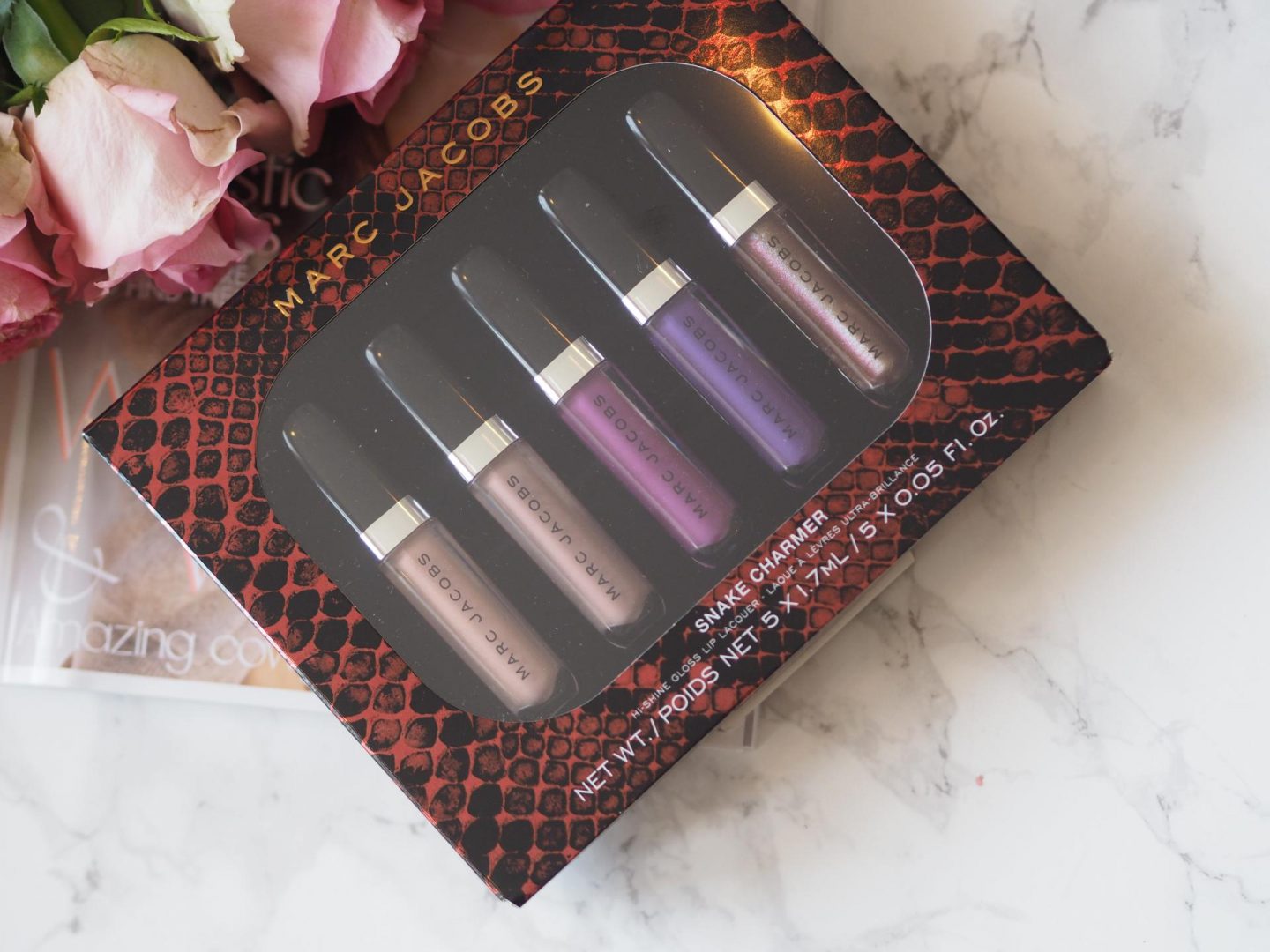 Best Christmas Beauty Sets: Marc Jacobs Snake Charmer Lip Lacquer Set