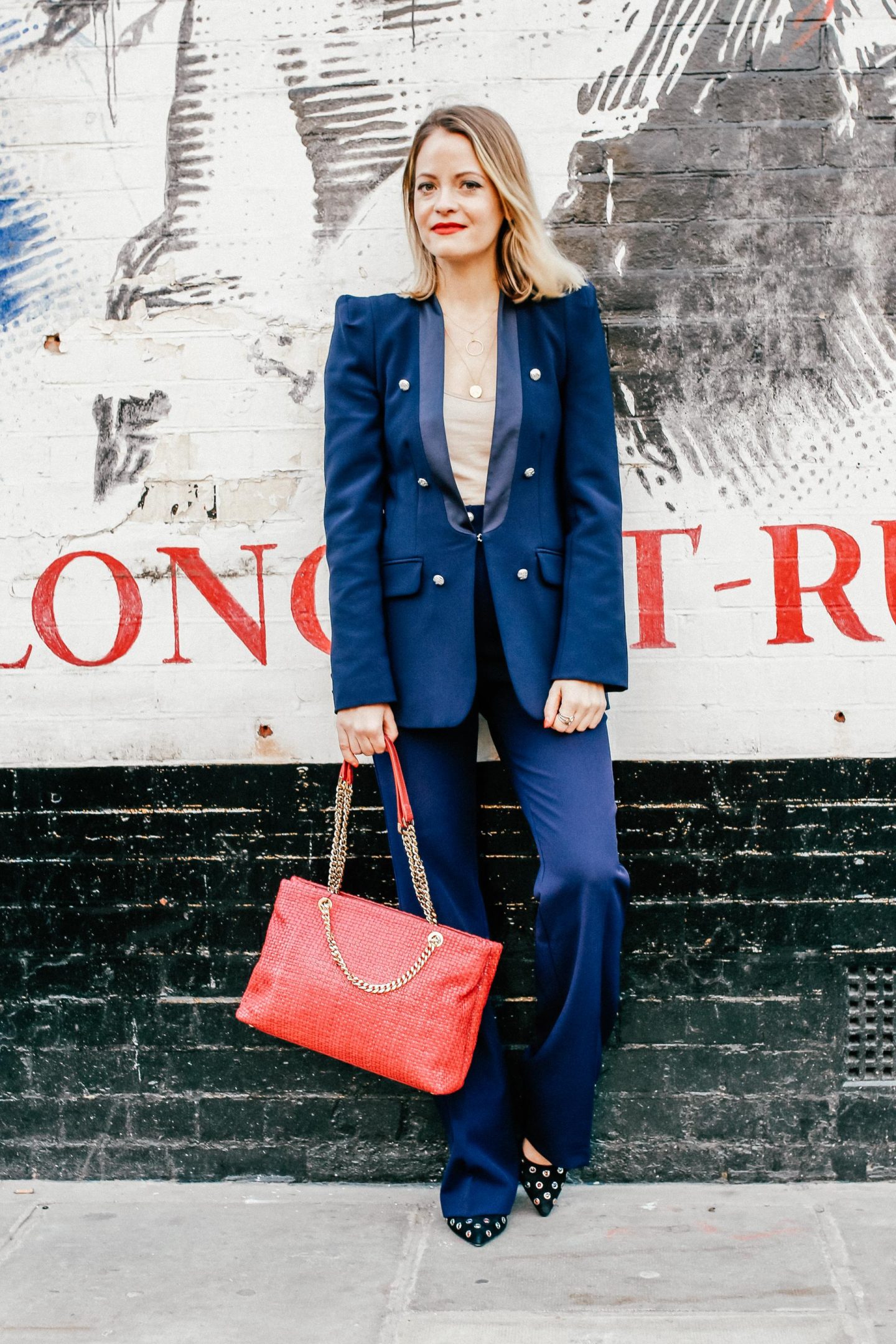 London Fashion Week - ASOS Blue Suit
