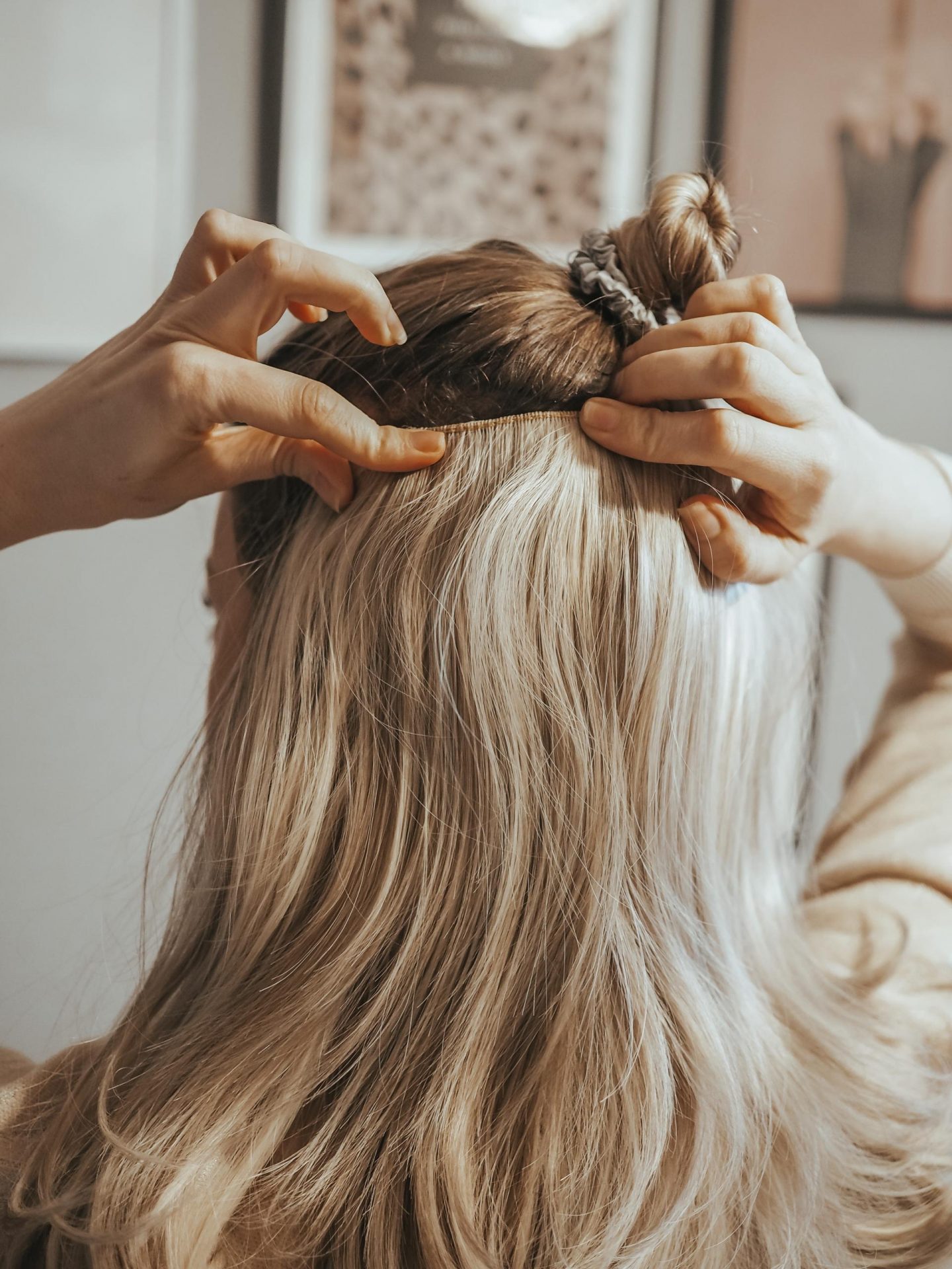 how to put in clip in extensions